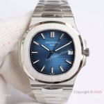 PPF Factory V5 Patek Philippe Nautilus Cal.26-330 Ombre Blue Steel Watch